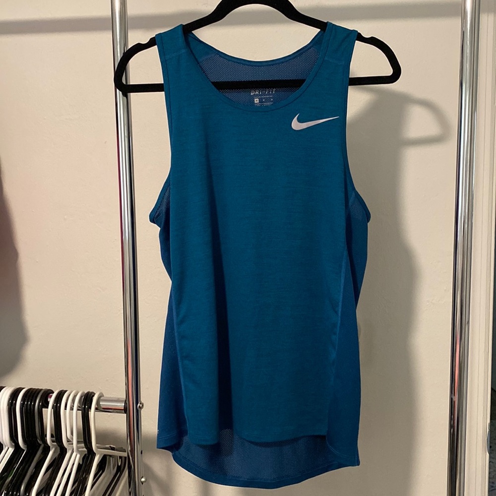 Mens Nike Dri-fit Tank Top Blue Medium